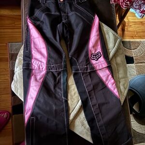 Fox Switch Black and Pink dirt bike riding pants